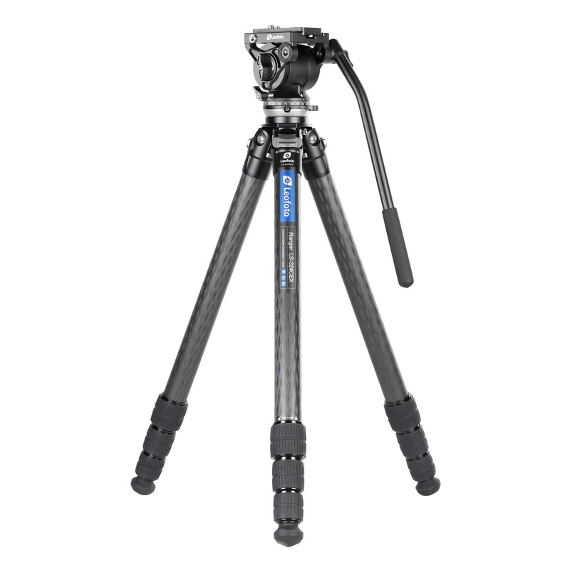 Leofoto Carbon tripod LS-324CEX Ranger mit Nivellierbasis + Videoneiger BV-10