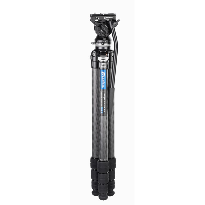 Leofoto Carbon tripod LS-324CEX Ranger mit Nivellierbasis + Videoneiger BV-10