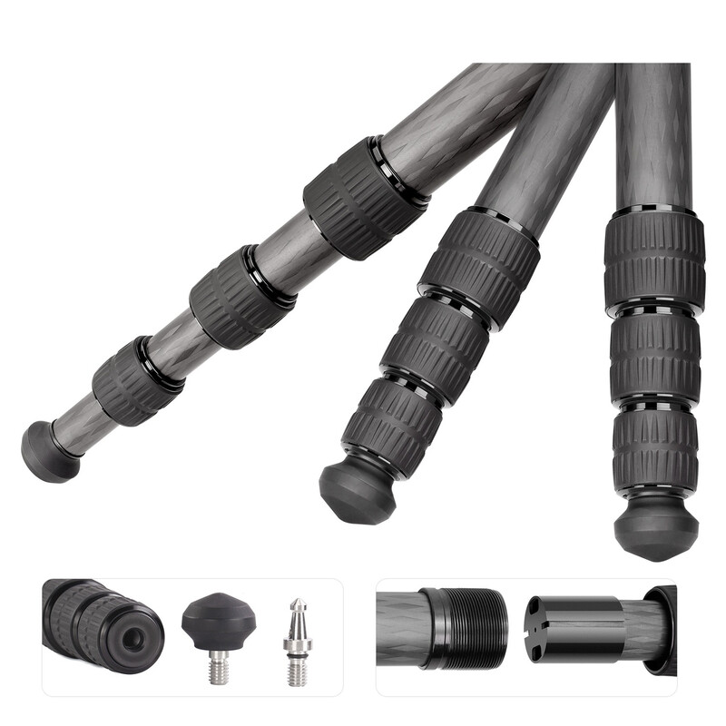 Leofoto Carbon tripod LS-324CEX Ranger mit Nivellierbasis + Videoneiger BV-10