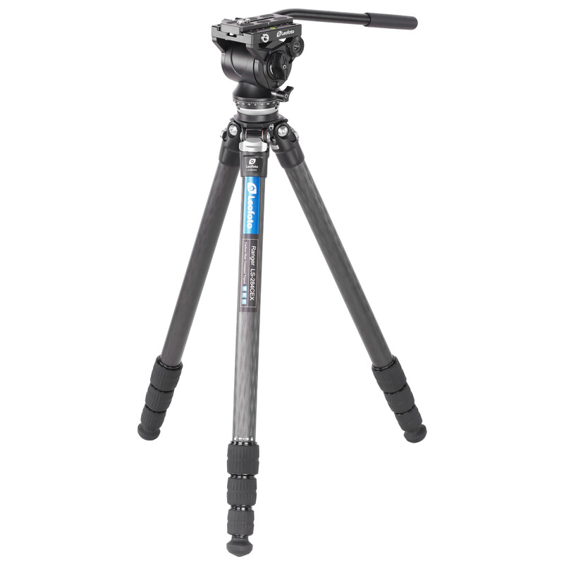 Leofoto Carbon tripod LS-284CEX Ranger mit Nivellierbasis + Videoneiger BV-10