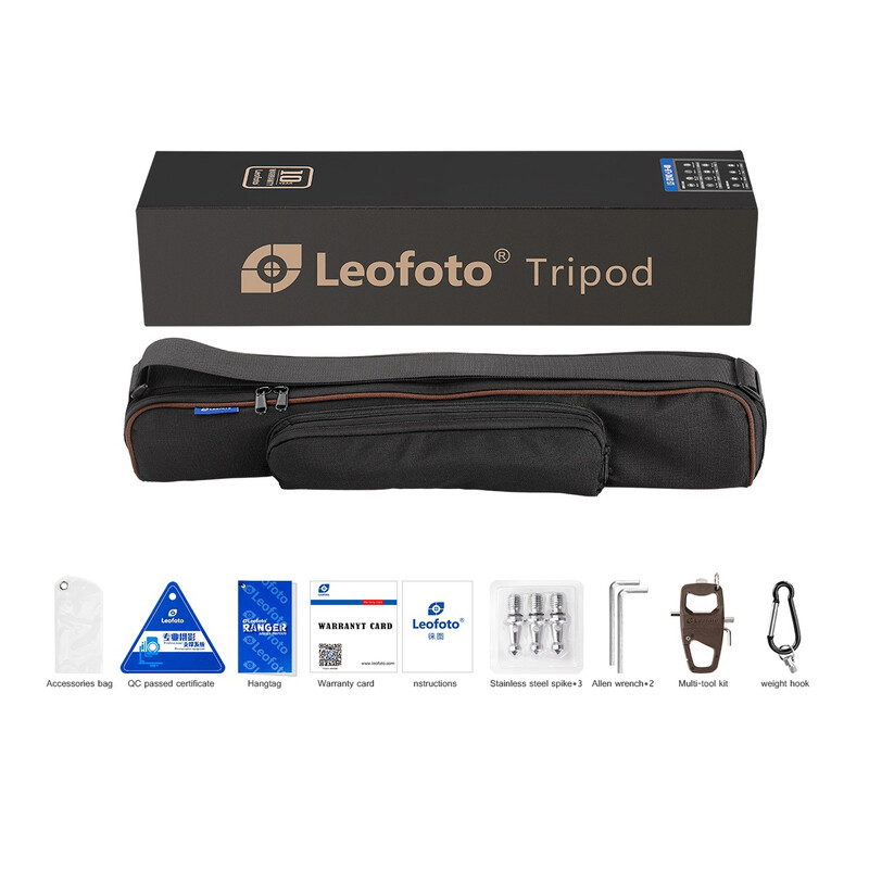 Leofoto Carbon tripod LS-284CEX Ranger mit Nivellierbasis + Videoneiger BV-10