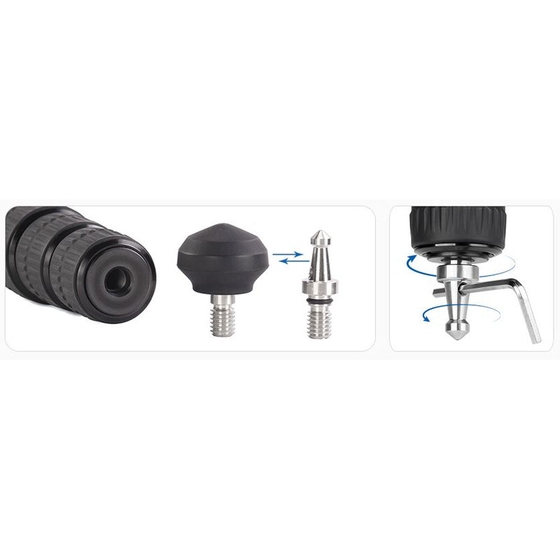 Leofoto Carbon tripod LS-255CEX Ranger mit Nivelliereinrichtung + Videoneiger BV-5