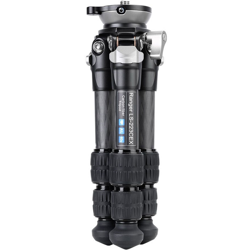 Leofoto Carbon tripod LS-223CEX Ranger mit Nivellierschale + Panoramateller RH-0