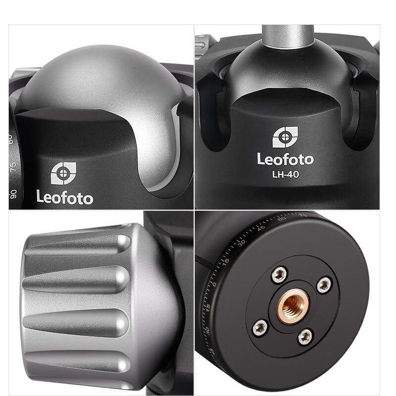 Leofoto Tripod ball-head LH-55 + Schnellwechselplatte QP-70N