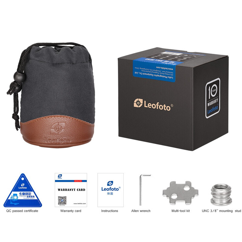 Leofoto Tripod ball-head LH-55 + Schnellwechselplatte QP-70N