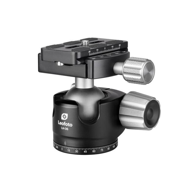 Leofoto Tripod ball-head LH-36 + Schnellwechselplatte QP-70N