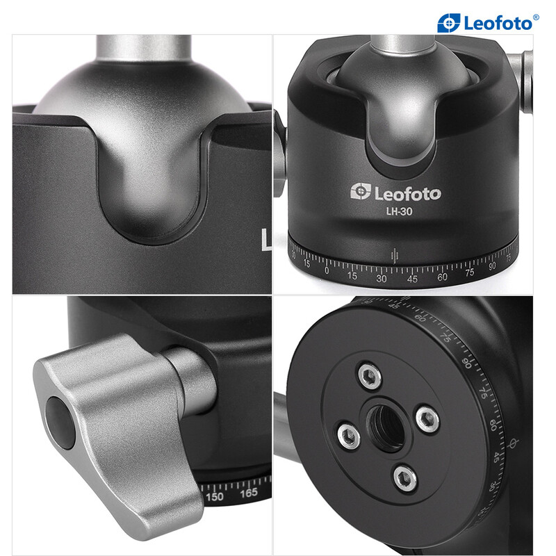 Leofoto Tripod ball-head LH-30 + Schnellwechselplatte BPL-50