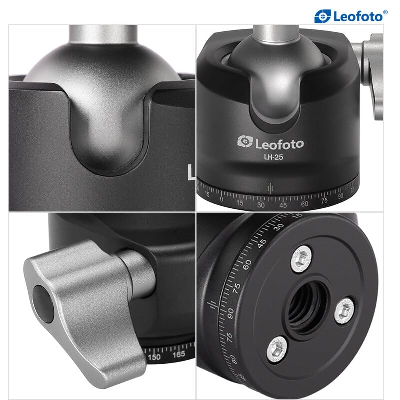 Leofoto Tripod ball-head LH-25 + PU-25 quick release plate