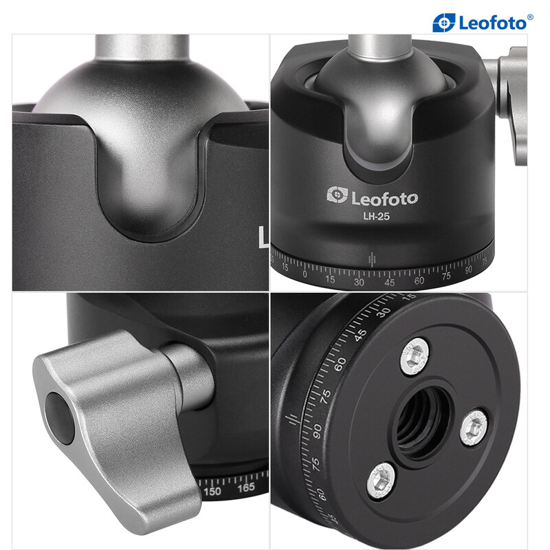Leofoto Tripod ball-head LH-25 + Schnellwechselplatte PU-25