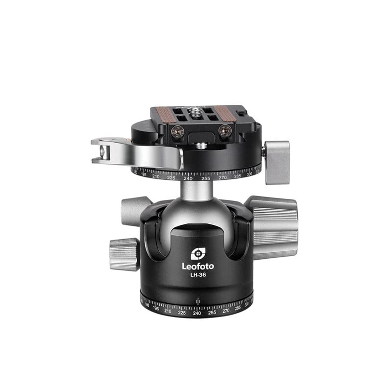 Leofoto Tripod ball-head LH-36PCL, dual panorama function + NP-60 quick release plate