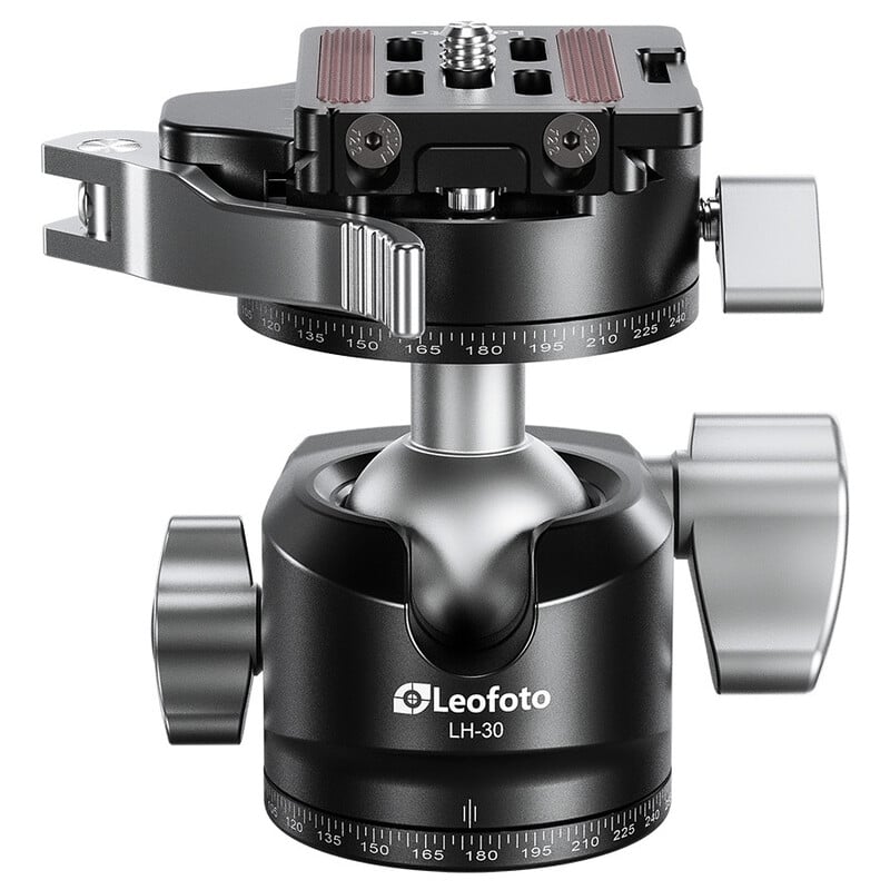 Leofoto Tripod ball-head LH-30PCL, dual panorama function + NP-60 quick release plate