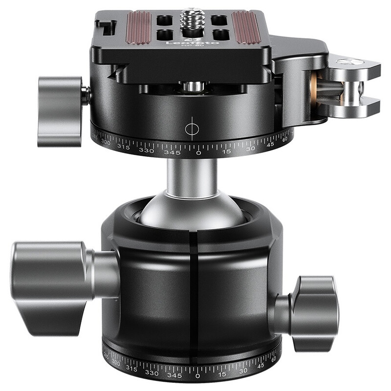Leofoto Tripod ball-head LH-30PCL, Dual-Panoramafunktion + Schnellwechselplatte NP-60