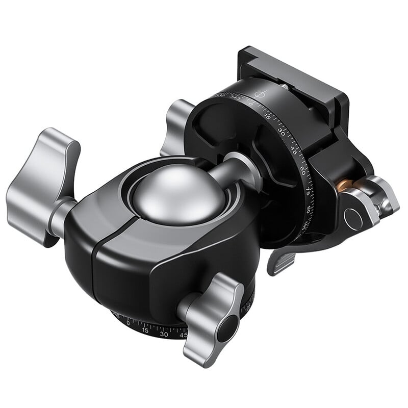 Leofoto Tripod ball-head LH-30PCL, dual panorama function + NP-60 quick release plate
