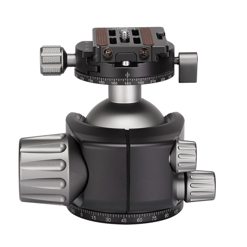 Leofoto Tripod ball-head LH-55R, Dual-Panoramafunktion + Schnellwechselplatte NP-60