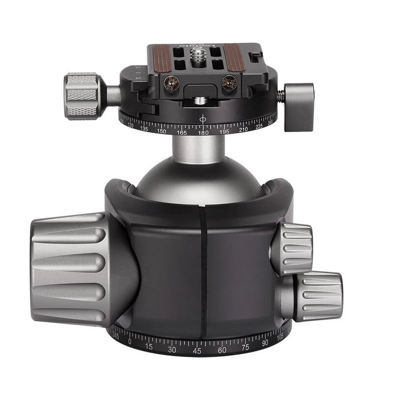 Leofoto Tripod ball-head LH-55R, dual panorama function + NP-60 quick release plate