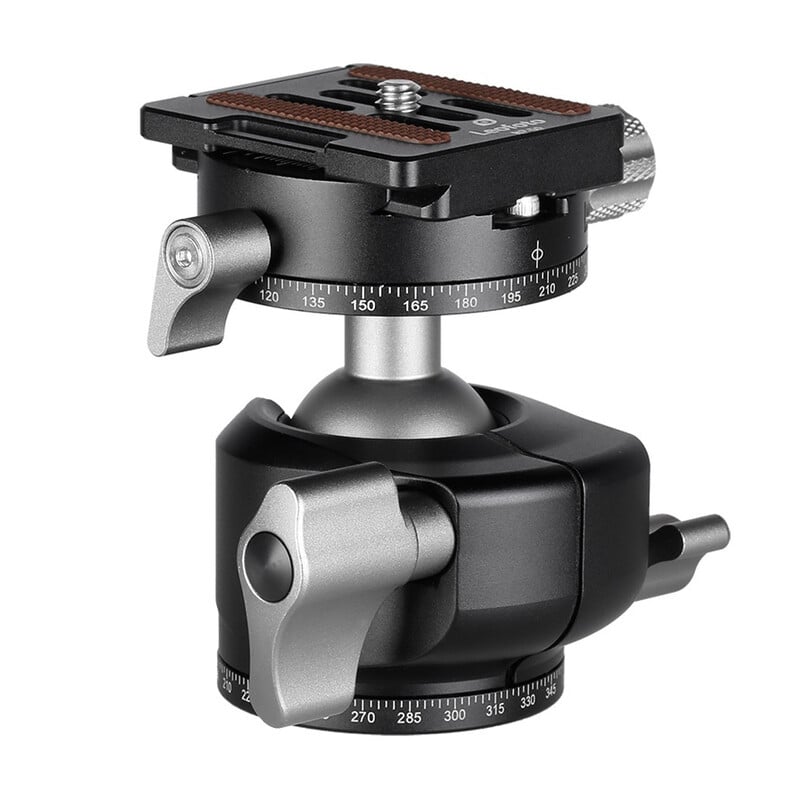 Leofoto Tripod ball-head LH-30R, dual panorama function + NP-50 quick release plate