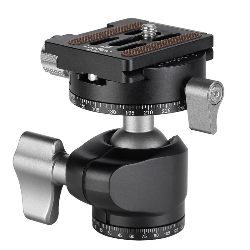Leofoto Tripod ball-head LH-25R, Panoramateller + Schnellwechselplatte NP-50