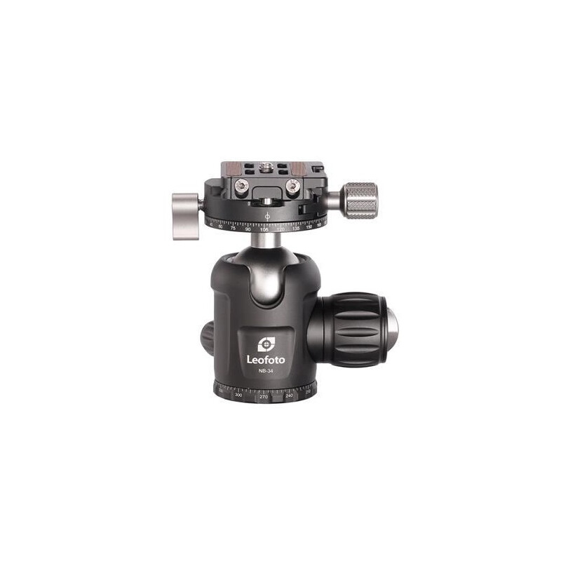Leofoto Tripod ball-head NB-34, Dual-Panoramafunktion + Schnellwechselplatte NP-50