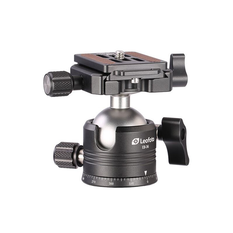 Leofoto Tripod ball-head EB-36 + Schnellwechselplatte NP-50S