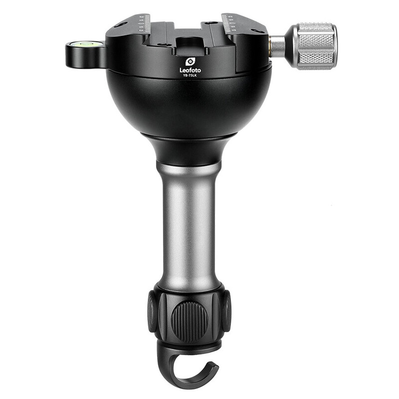 Leofoto YB-75LK Levelling device 75 mm handle with hook & Arca-Swiss mount