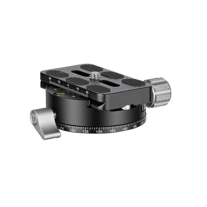 Leofoto Panoramic tripod head  Panoramateller PAN-02 + Schnellwechselplatte QP70