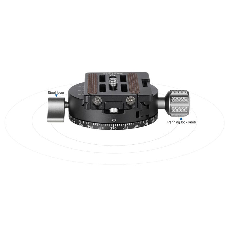 Leofoto Panoramic tripod head  Panorama plate RH-0 + quick release plate NP-50