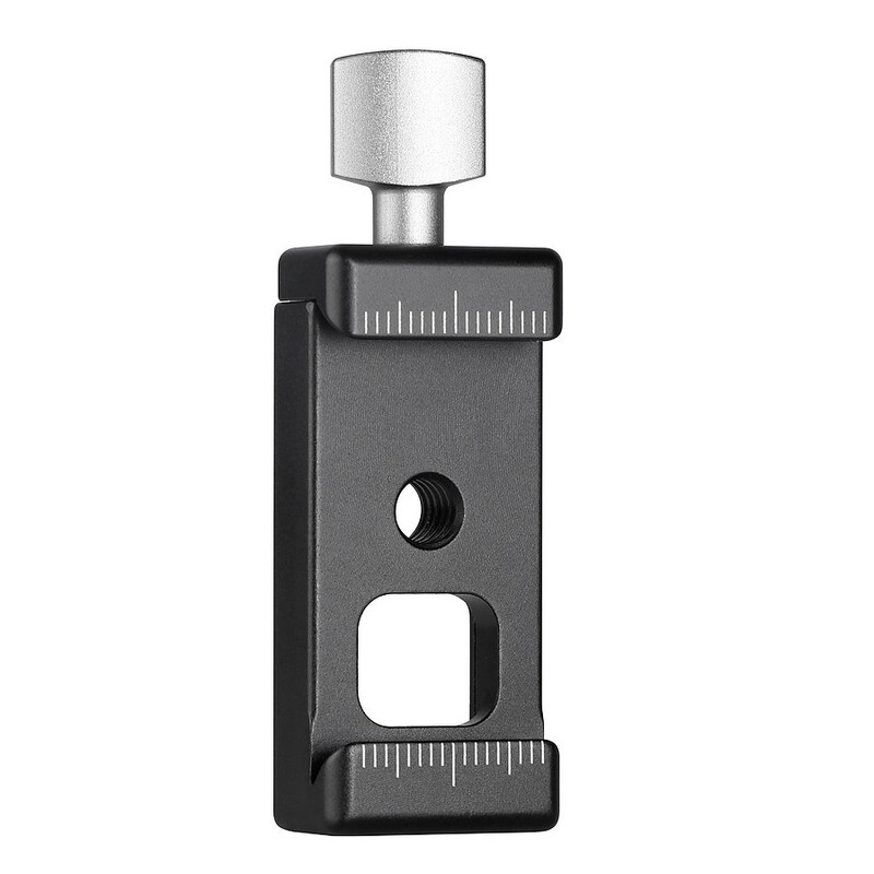 Leofoto Adapterklemme DC-22, Arca-Swiss, 1/4" Innengewinde, Blitzschuh