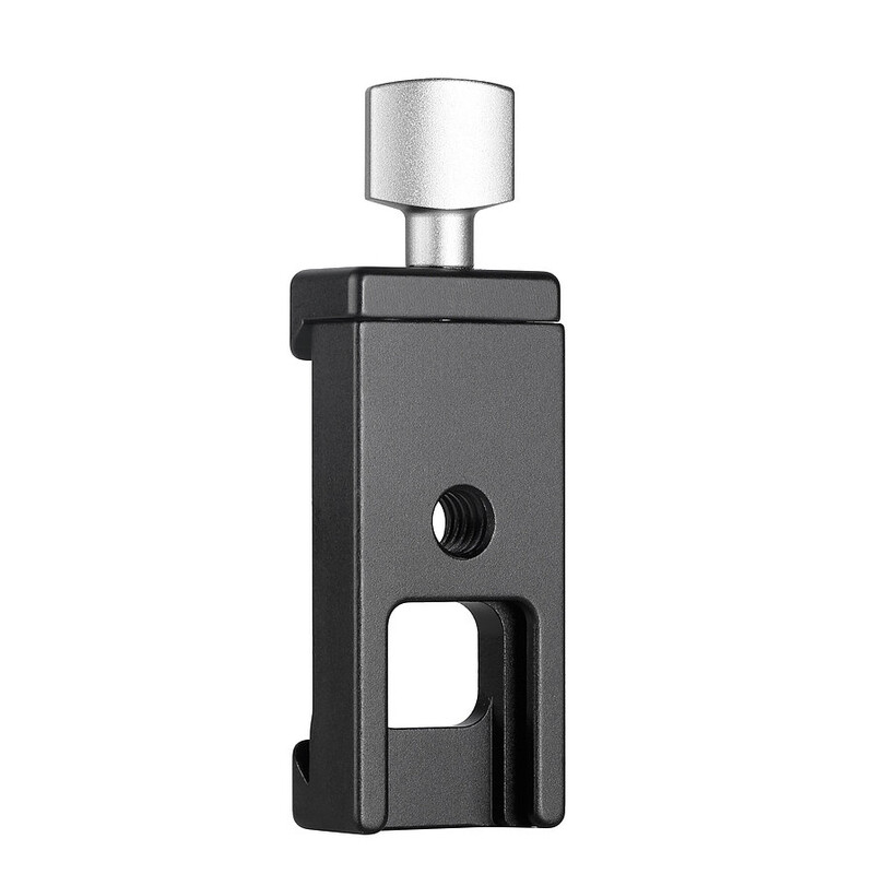 Leofoto Adapterklemme DC-22, Arca-Swiss, 1/4" Innengewinde, Blitzschuh