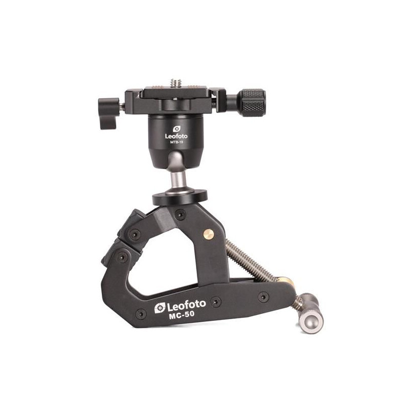 Leofoto MC-50+MTB-19 clamp tripod + ballhead with quick release plate
