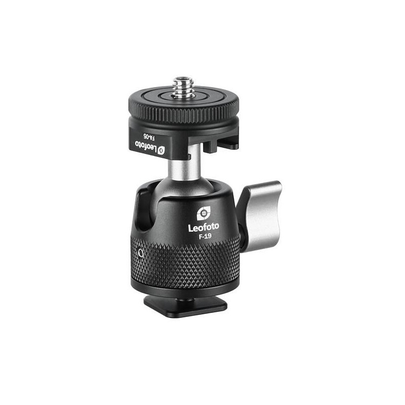 Leofoto Tripod ball-head F-19 mit Blitzschuh