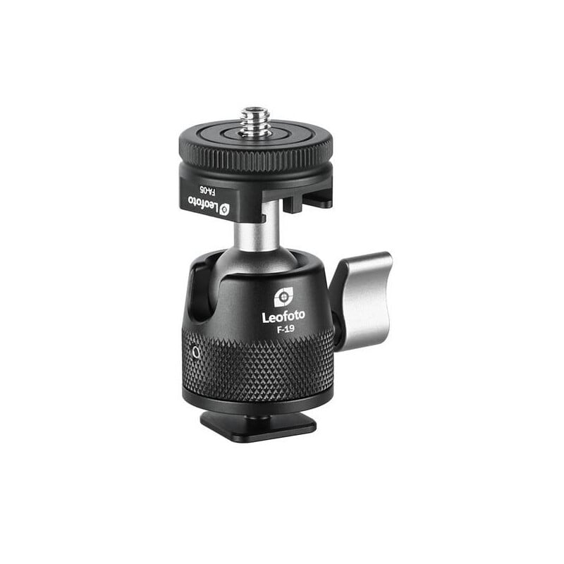 Leofoto Tripod ball-head F-19 with flash shoe