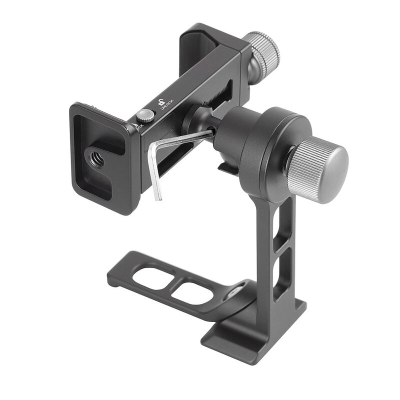 Leofoto Mounting PS-1 stand with ball joint + PC-90II Smartphone holder
