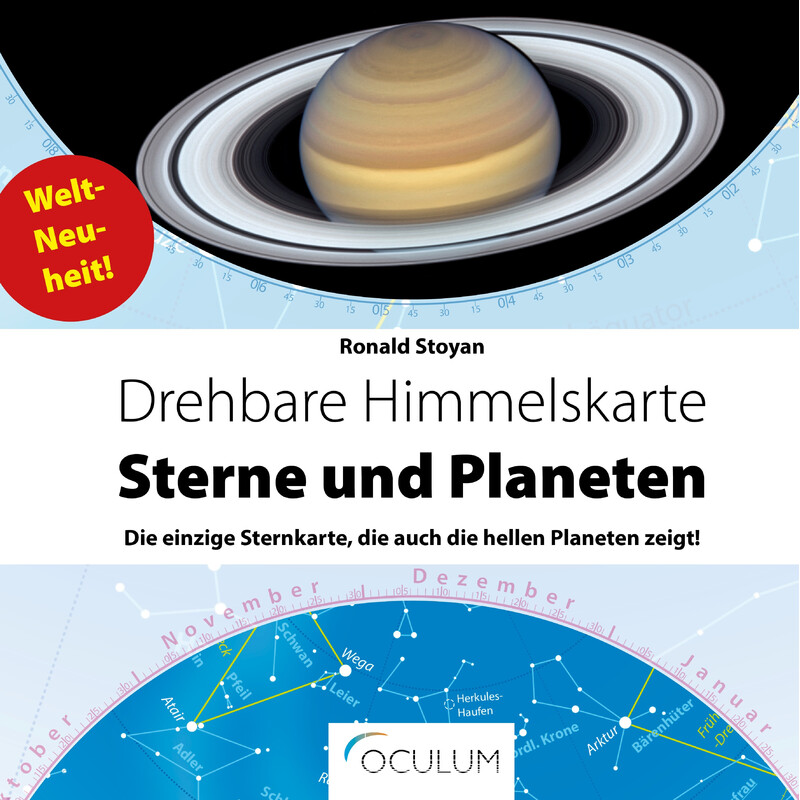 Oculum Verlag Star chart Drehbare Himmelskarte Sterne und Planeten 30cm