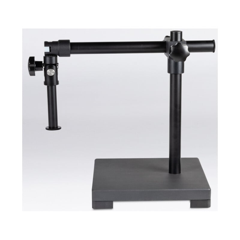 Motic Trípode de brazo articulado , trípode de brazo horizontal, placa base, columna de 600 mm, para soportes de columna