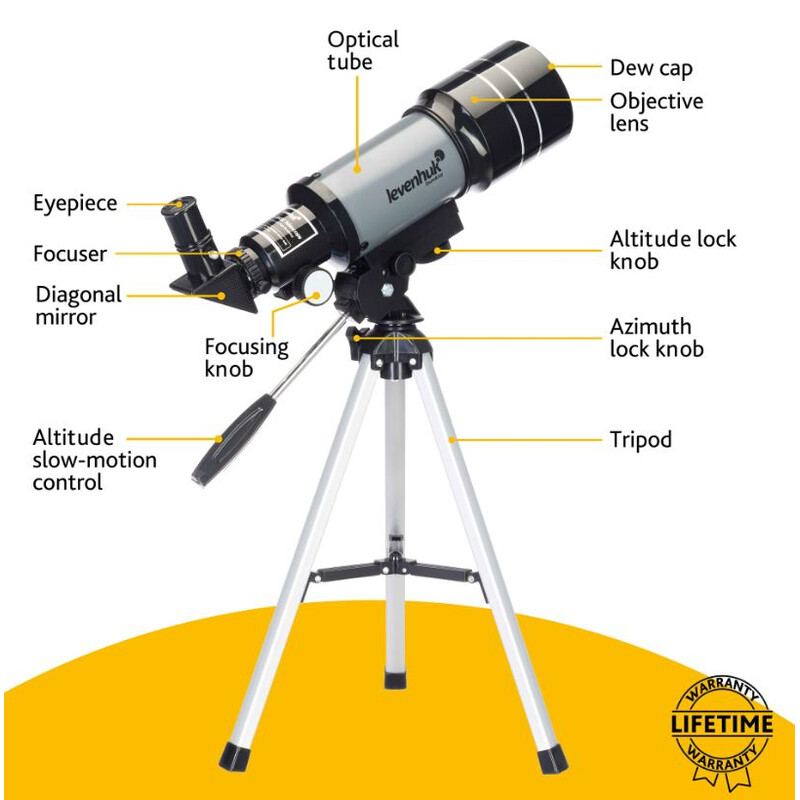 Levenhuk Telescope AC 70/300 Blitz 70s BASE AZ