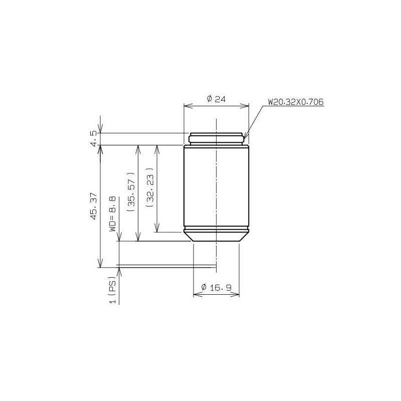 Evident Olympus objetivo CACHN10x IPC/0.25 (CACHN10XIPC-1-7)