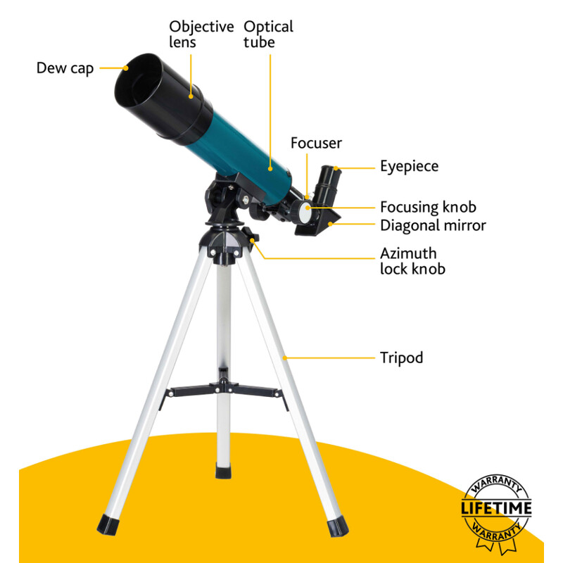 Levenhuk Telescope AC 50/360 LabZZ TK50 AZ