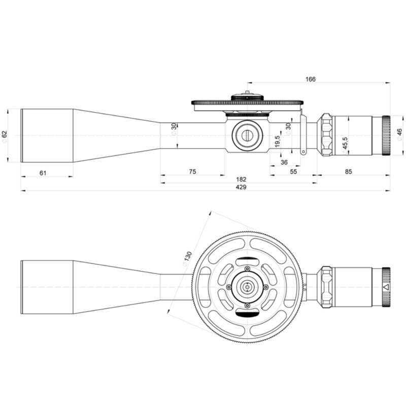 Kahles Mirino K1050i FT 10-50x56, MHR, ccw, destra