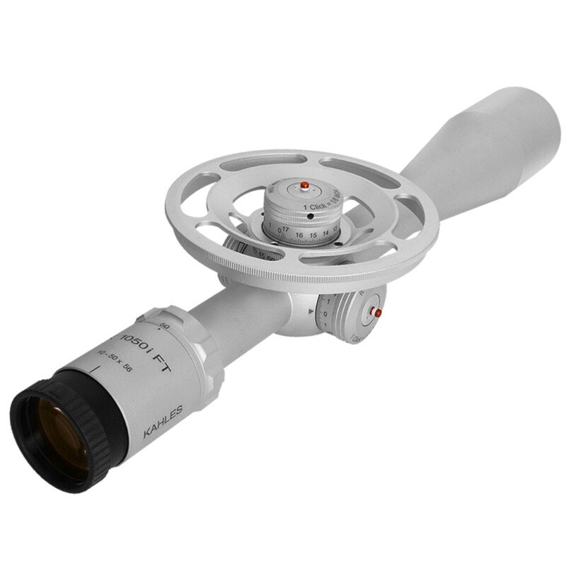 Kahles Mirino K1050i FT 10-50x56 argento, MHR, ccw, destra