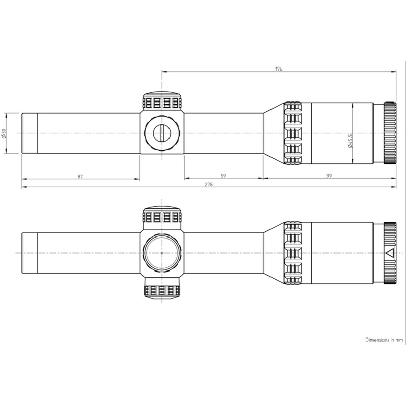 Kahles Miras telescópicas HELIA 1-5x24i SR, 4-DH de