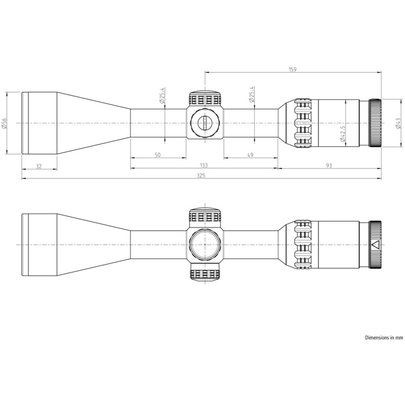 Kahles Miras telescópicas HELIA 3 3-10x50i, 4 puntos de