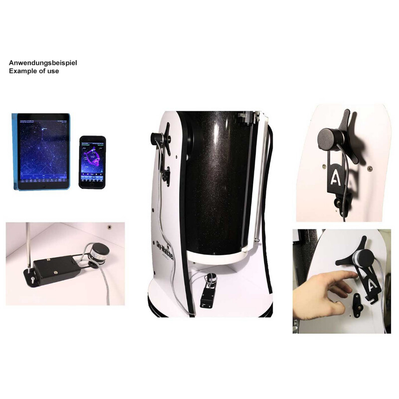 Asterion PushTo para telescopios Dobsonianos Omegon Pro y GSO Deluxe WiFi