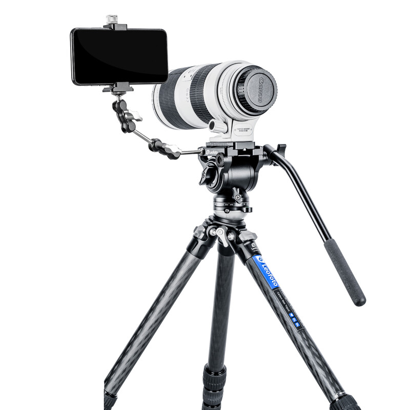 Leofoto Carbon tripod LS-255CEX Ranger mit Nivelliereinrichtung + Videoneiger BV-5