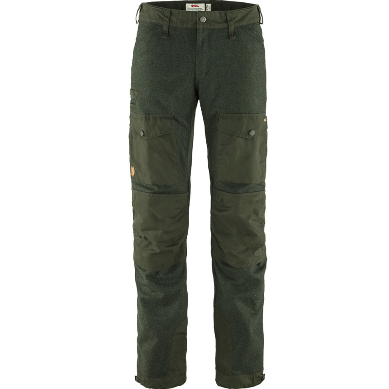 Fjällräven Pantalones de lana Värmland talla M, color 662 Deep Forest, talla 48