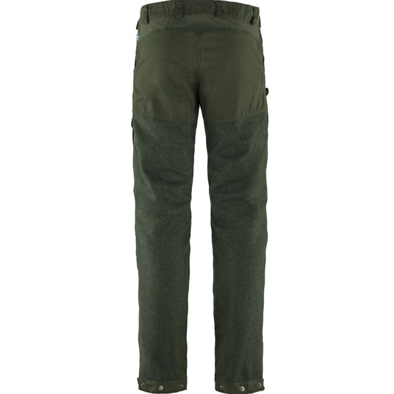 Fjällräven Pantaloni di lana Värmland M, 662 Deep Forest, taglia 48