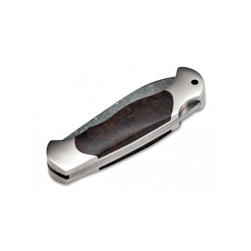 Böker Messen Scout Speerpunt Berken Damascus