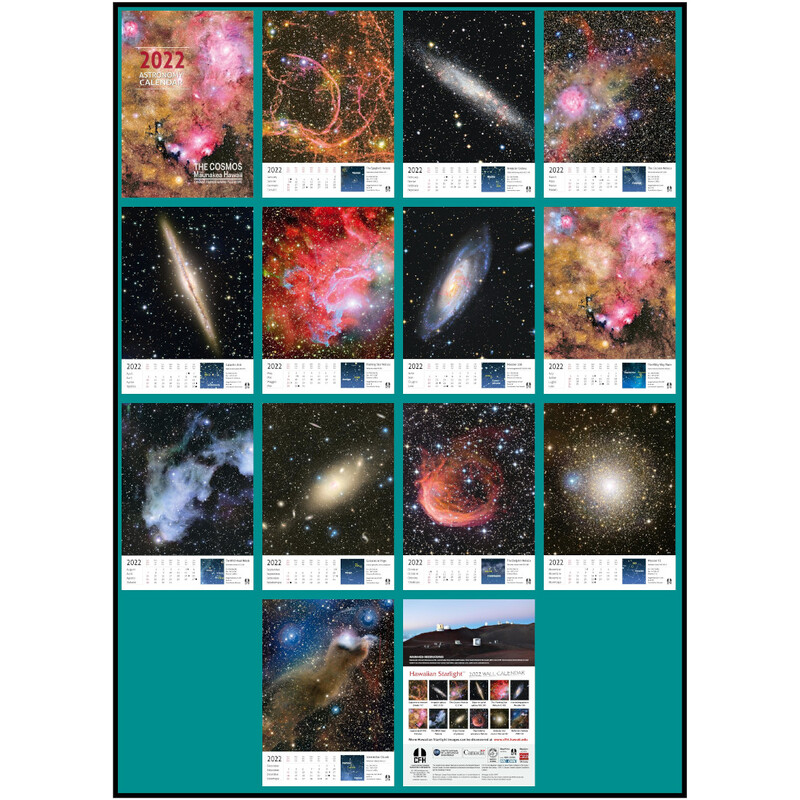 Coelum Calendar The Cosmos from Mauna Kea Hawaii 2022