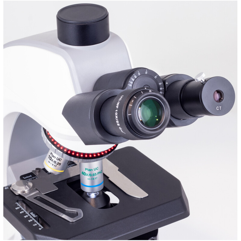 Motic Microscope Panthera C2, Phase package, trino, infinity, plan, achromatic, 40x-400x, Halogen/LED