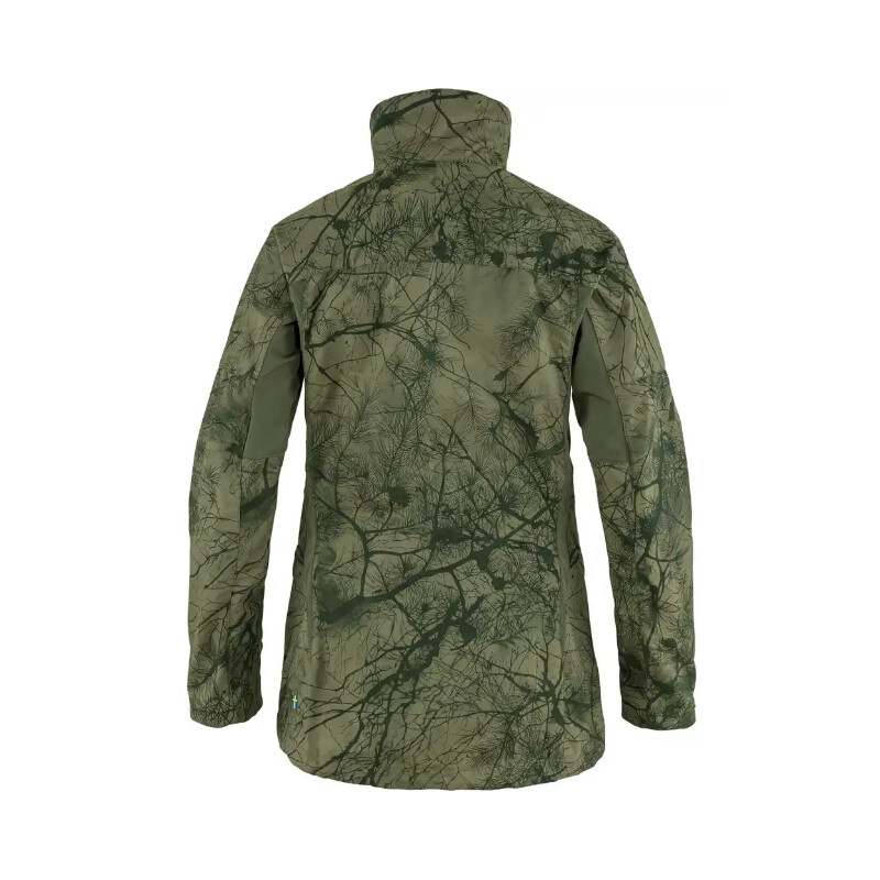Fjällräven Chaqueta Forest Hybrid W, 626-625 Verde camuflaje-Verde laurel, M