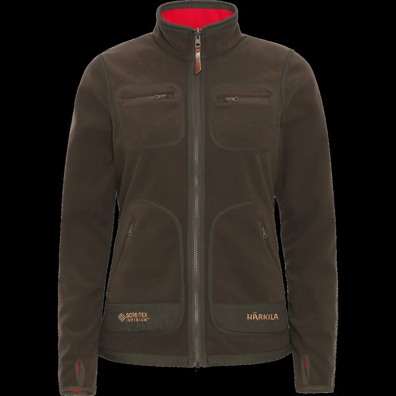 Härkila Kamko fleecejack dames, bruin/rood maat L